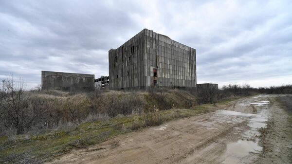 Заброшенная Крымская атомная электростанция вблизи города Щелкино в Крыму