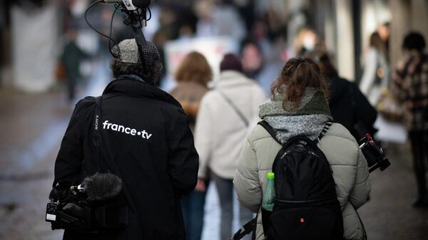 Журналисты телеканала France Télévisions в Нанте 