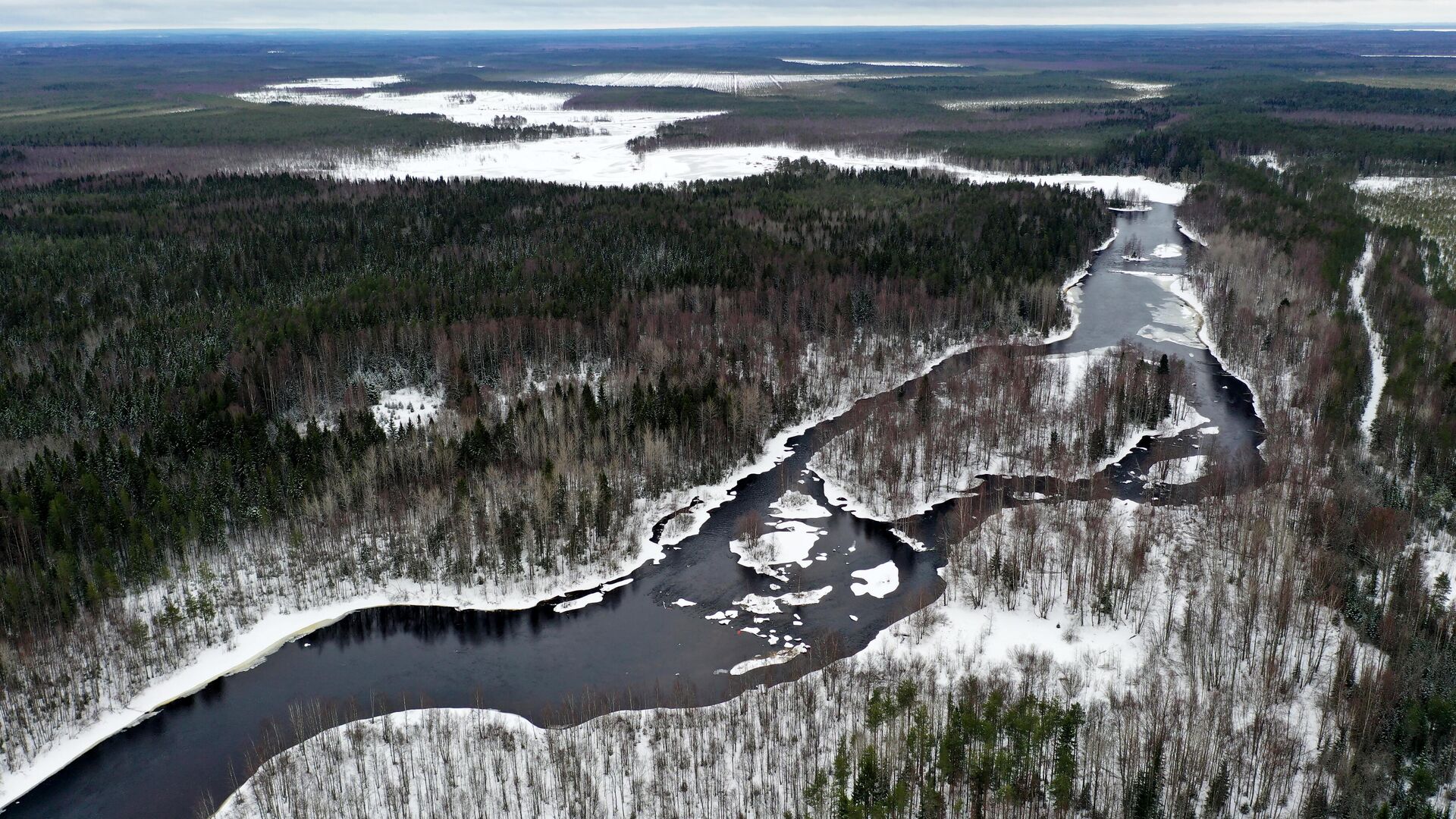 Зима в Карелии - РИА Новости, 1920, 07.12.2021