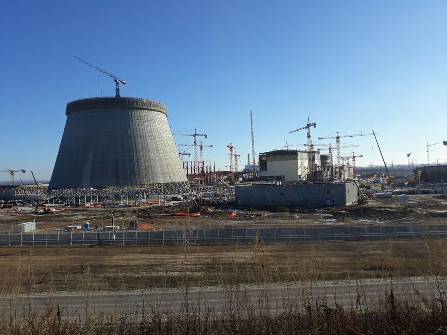 Вид со смотровой площадки на Курскую АЭС