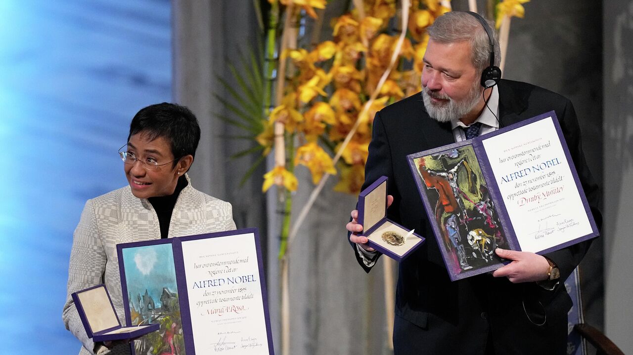 Журналистам Муратову и Ресса вручили Нобелевскую премию мира
