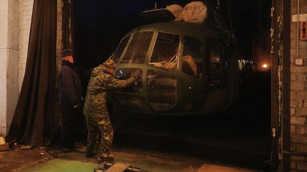  Самый популярный в мире вертолет прибыл в Самарский университет им. Королева