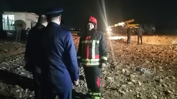 На месте возгорания газопровода в Кочубеевском округе Ставропольского края