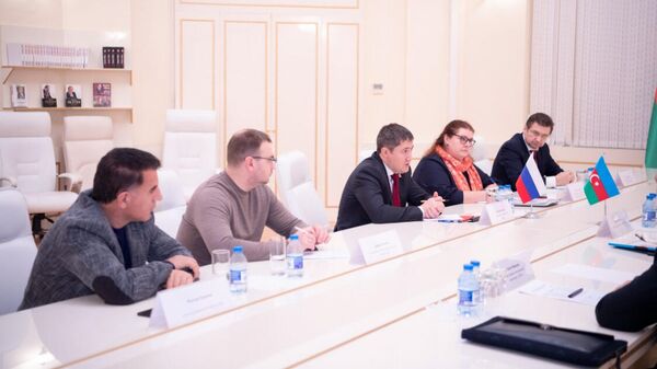 Делегация правительства Пермского края во главе с губернатором Дмитрием Махониным во время рабочего визита в Баку