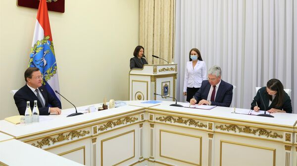 Подписание соглашения в сфере государственно-частного партнерства по строительству школ в рамках госпрограммы Развитие образования в Самарской области