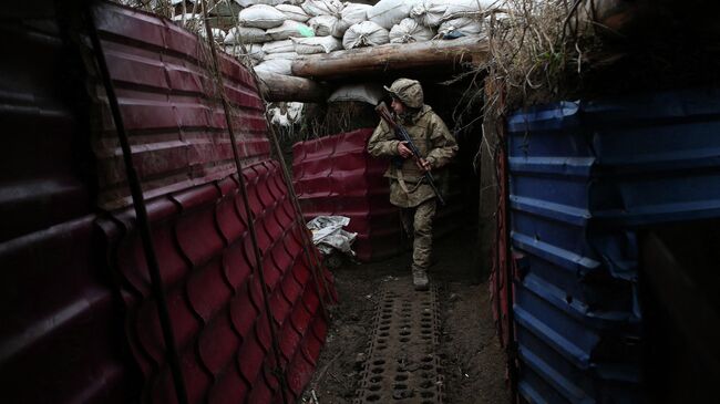 Украинский военный в Донецкой области