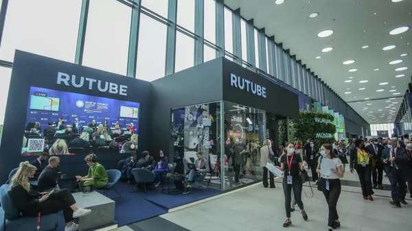 Стенд  российского видеохостинга RuTube