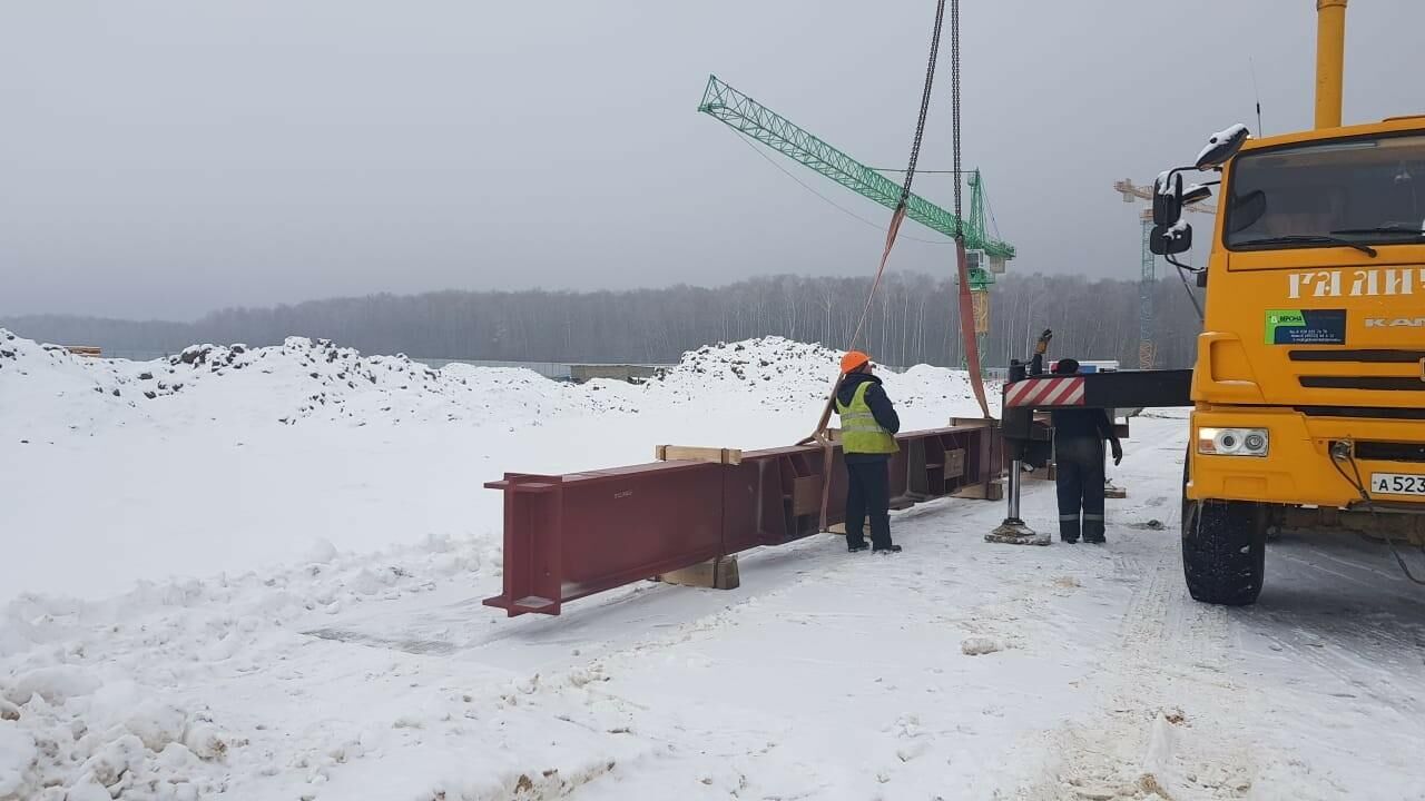 Элементы парового котла П-152 для первого завода по термической переработке отходов в энергию на строительной площадке в Воскресенском районе Московской области - РИА Новости, 1920, 24.12.2021