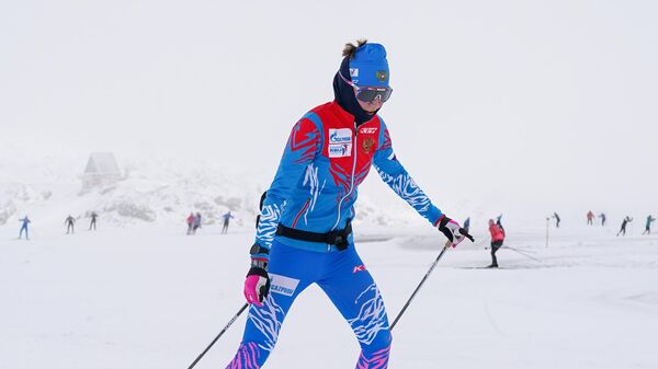 Российская биатлонистка Виктория Сливко