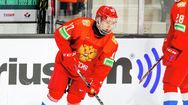 Хоккеист молодежной сборной России Матвей Мичков