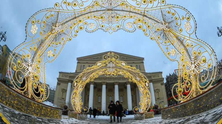 Праздничное украшение Москвы к Новому году 