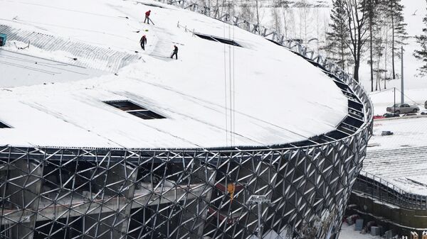 Строительство многофункциональной ледовой арены к молодежному чемпионату мира по хоккею – 2023 в Новосибирске