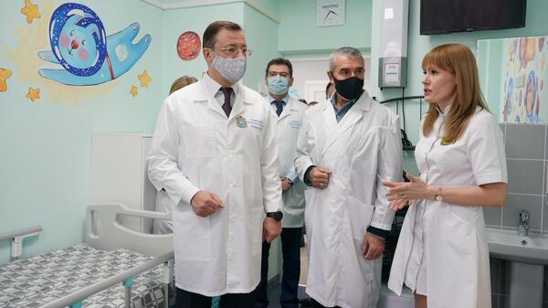 Губернатор Самарской области Дмитрий Азаров открыл первое в Самарской области детское паллиативное отделение