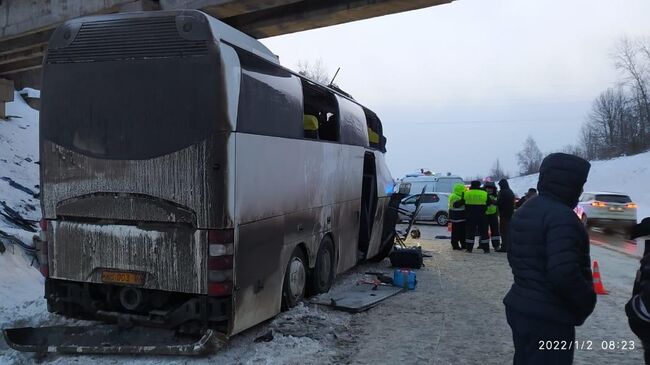 ДТП с участием автобуса в Рязанской области