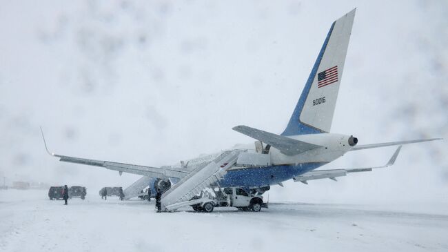 Самолет президента США Air Force One на базе Эндрюс, штат Мэриленд