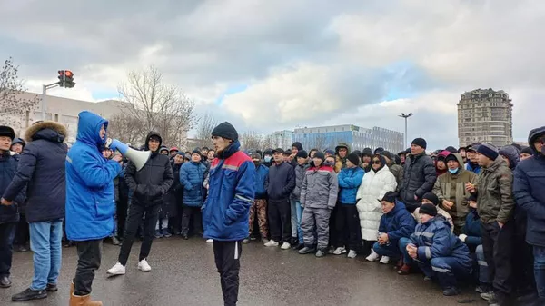 Συλλαλητήριο ενάντια στις αυξήσεις των τιμών του φυσικού αερίου στο Aktau του Καζακστάν