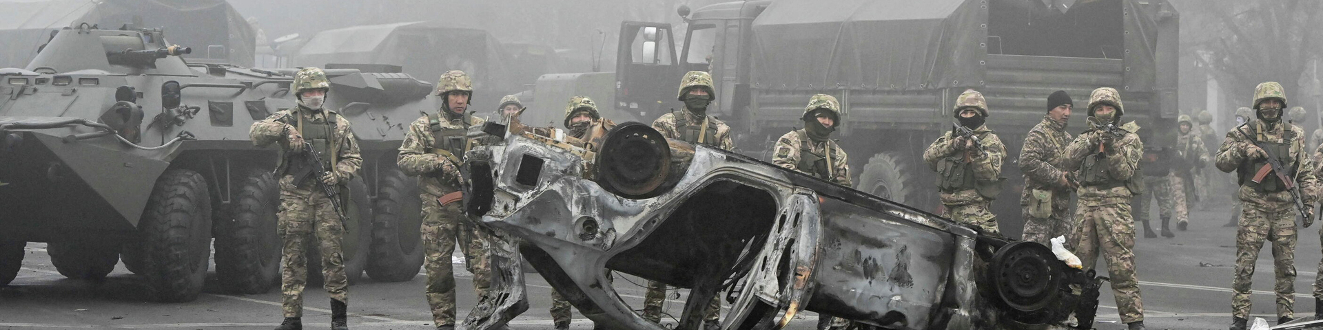 Последствия штурма мэрии Алма-Аты во время акций протеста в Казахстане - РИА Новости, 1920, 05.01.2022