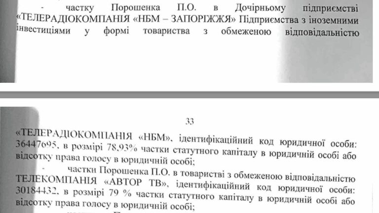 Скриншоты об аресте активов Пятого и Прямого, которые опубликовал Игорь Головань в Facebook