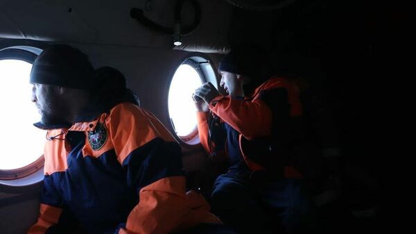 Поиск рыбаков, пропавших в акватории Каспийского моря в Кизлярском районе 4 января