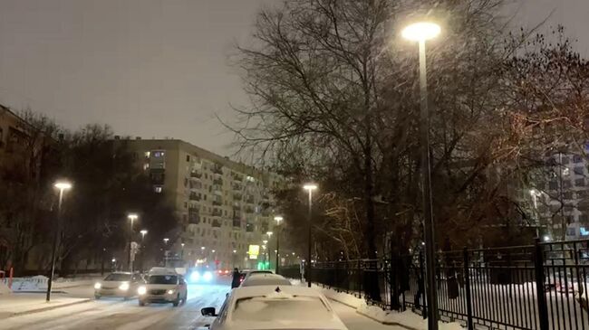 В Москве начался сильный снегопад