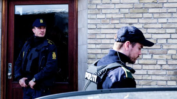 Сотрудники полиции в Копенгагене, Дания