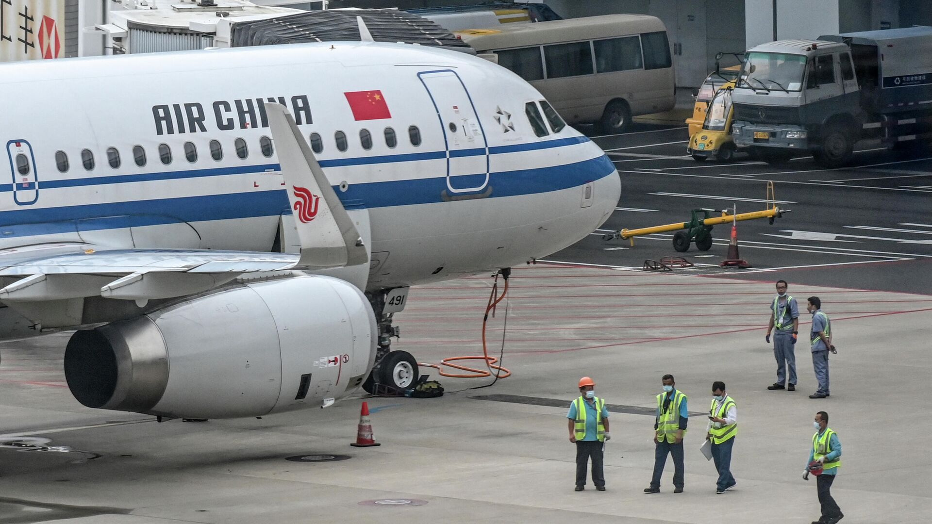 Самолет авиакомпании Air China в аэропорту Пудун, Шанхай  - РИА Новости, 1920, 11.01.2022