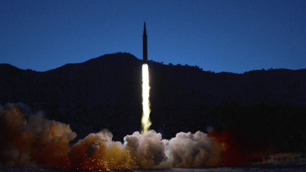 Испытание ракеты в КНДР