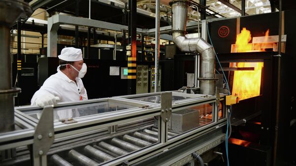 Печь для спекания топливных таблеток диоксида урана на Новосибирском заводе химических концентратов
