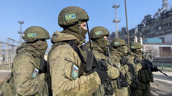 Военнослужащие из состава российского контингента миротворческих сил ОДКБ в Казахстане