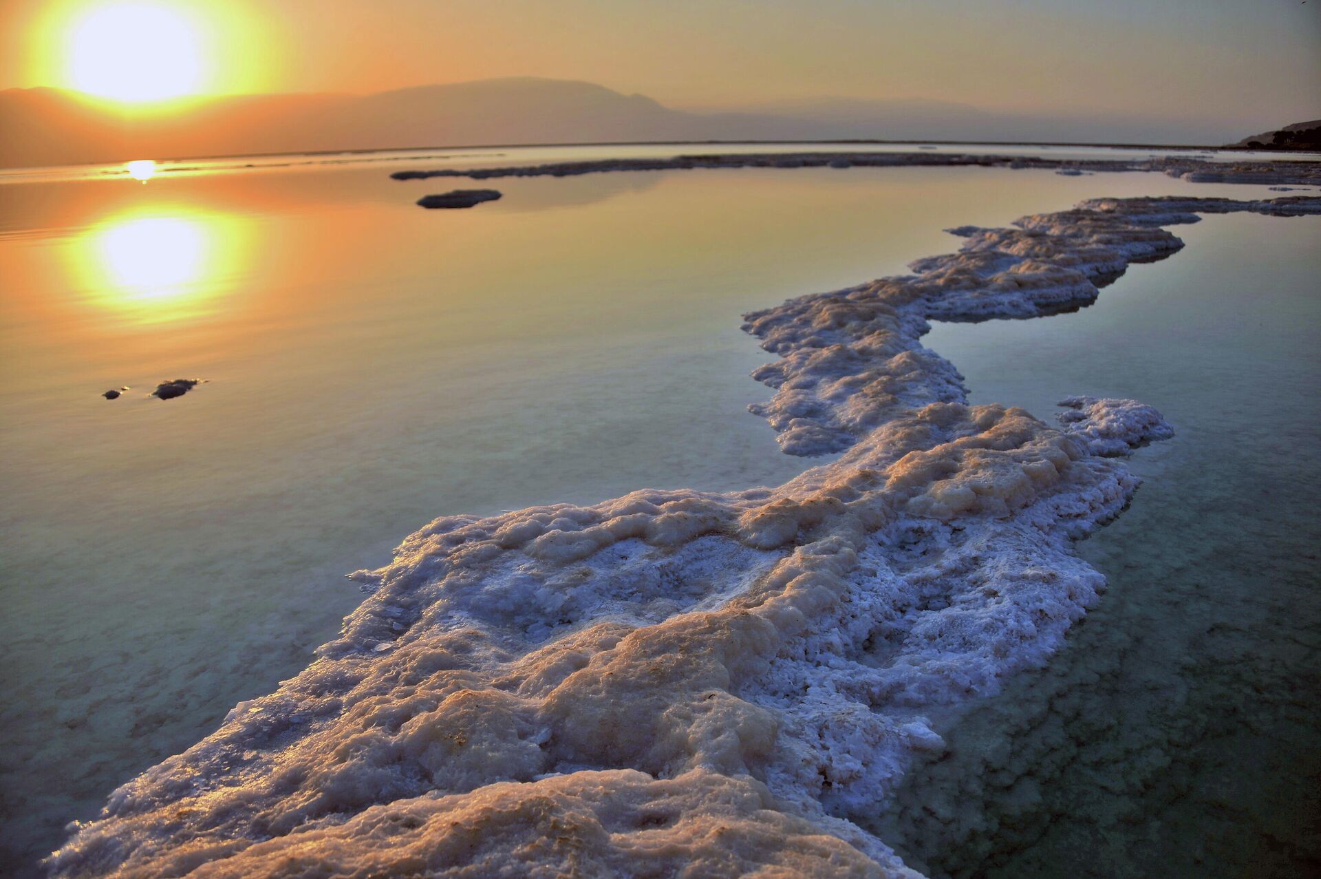 Мертвое море со стороны Израильского побережья - РИА Новости, 1920, 06.02.2023