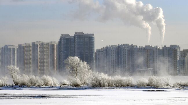 Вид на город Красноярск