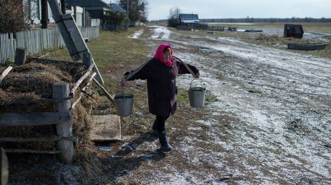 Жительница деревни Сибиляково в Омской области