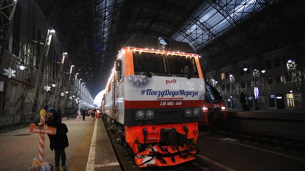 Поезд Деда Мороза в Москве