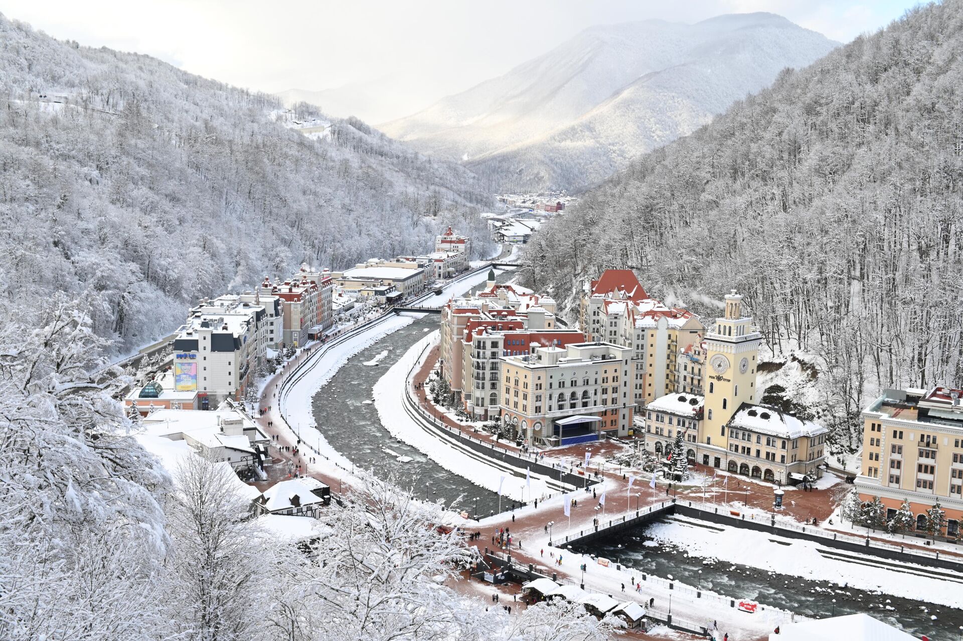 Поселок Роза Хутор - РИА Новости, 1920, 24.02.2022