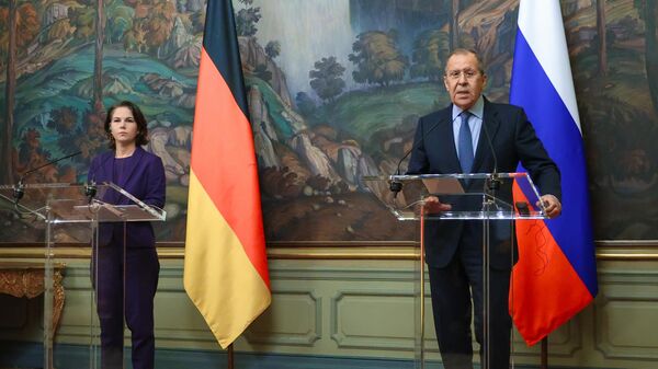 Министр иностранных дел РФ Сергей Лавров и министр иностранных дел Германии Анналена Бербок
