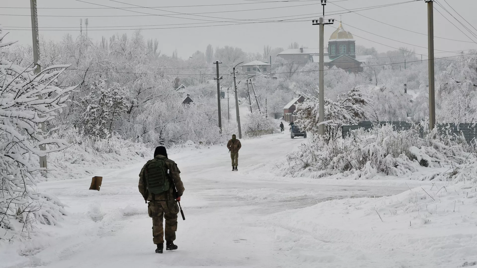 Ukrainian military on the line of contact in the Donetsk region - RIA Novosti, 1920, 01/23/2022