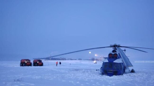 Экстренная посадка вертолета в НАО