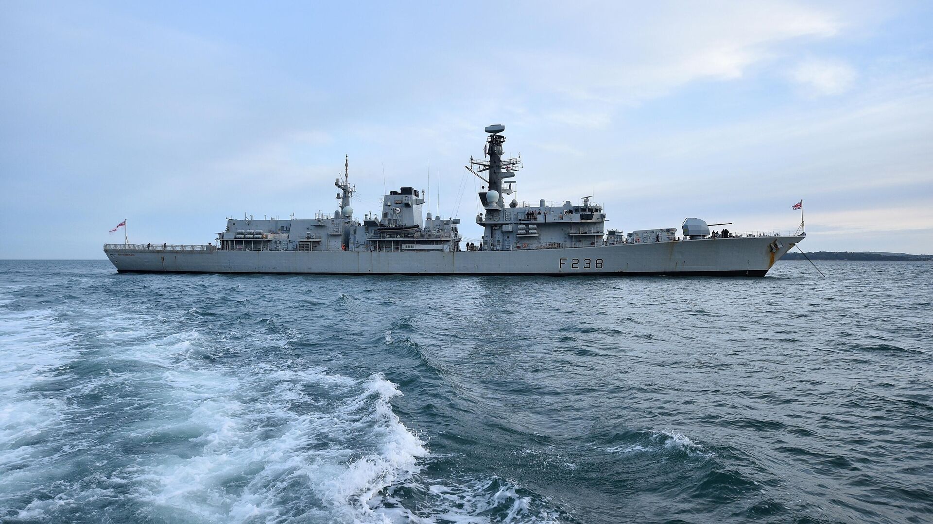 Фрегат Королевского флота Великобритании HMS Northumberland - РИА Новости, 1920, 22.01.2022