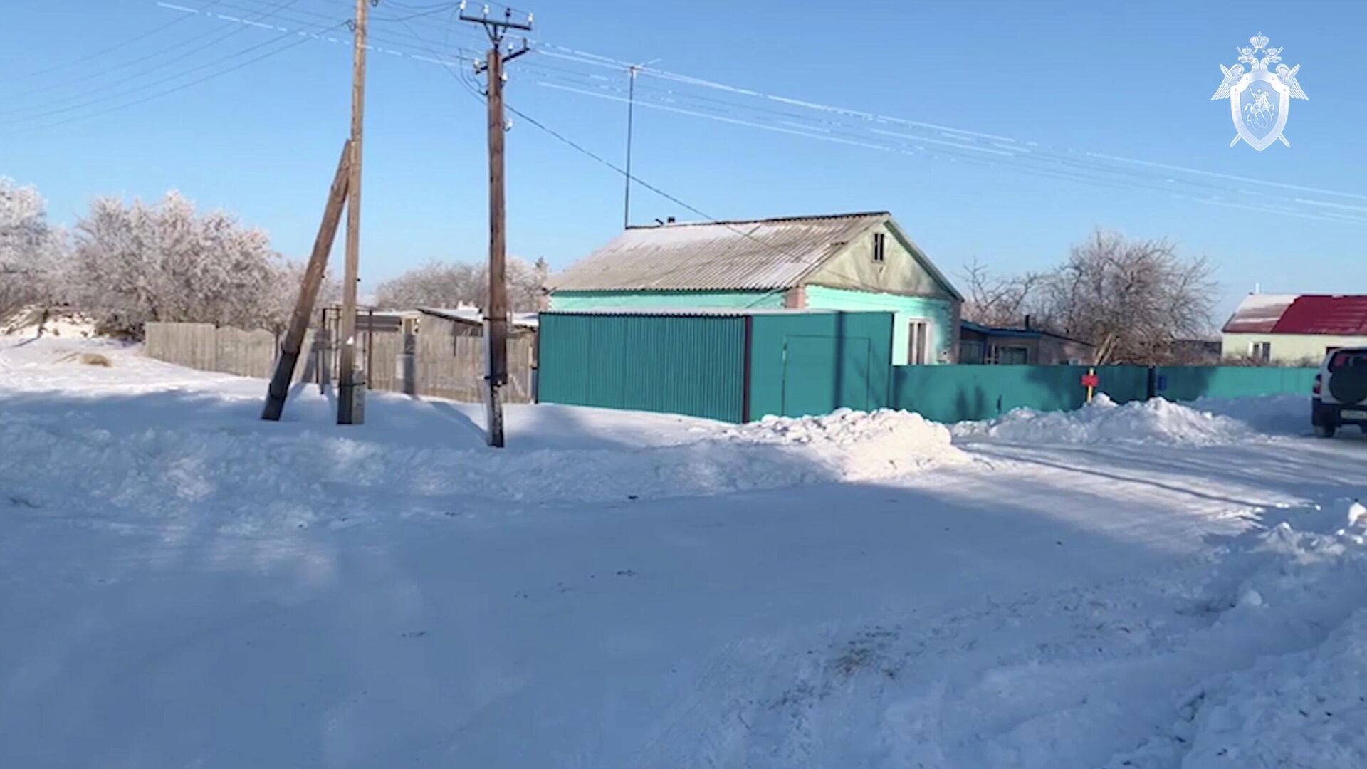 Дом в селе Юрьевка Омской области, где произошло убийство семьи из трех человек - РИА Новости, 1920, 24.01.2022