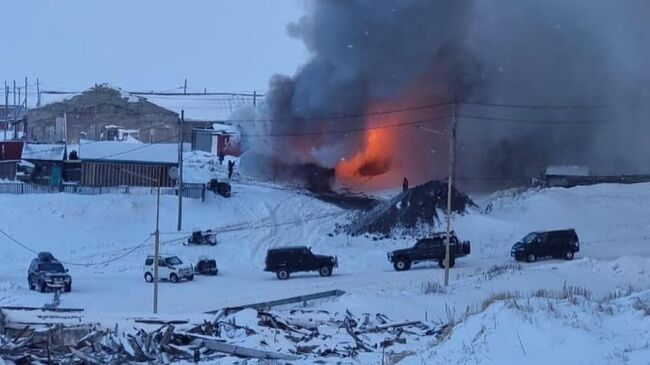 Пожар в котельной в Алеутском муниципальном округе на острове Беринга