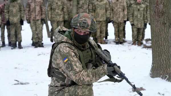 Тренировка украинских военных