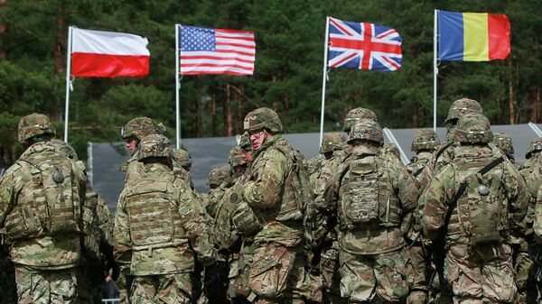 Американские военнослужащие во время учений НАТО в Польше