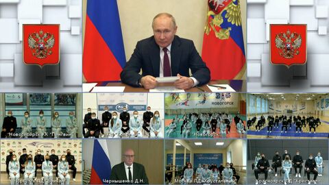 Путин поздравил сборную России перед поездкой на Олимпийские игры 