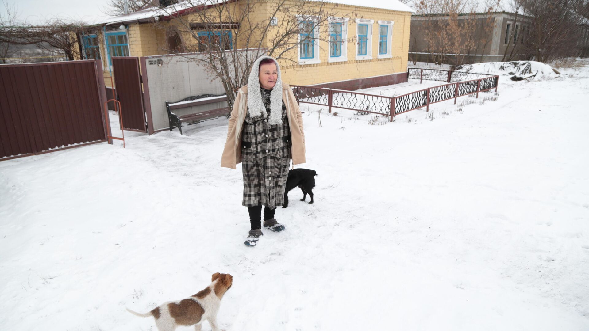 Жительница поселка Пришиб Славяносербского района Луганской области - РИА Новости, 1920, 25.01.2022