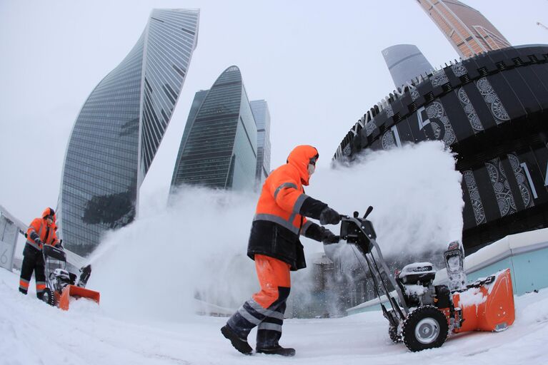 Снегопад в Москве