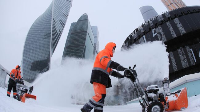 Снегопад в Москве