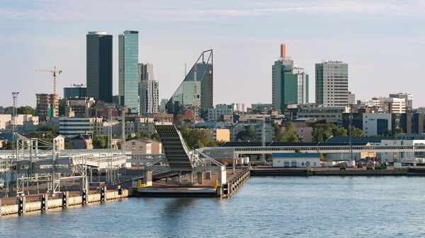 Порт в городе Таллин 