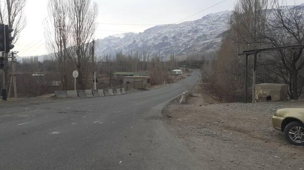 На границе Киргизии и Таджикистана