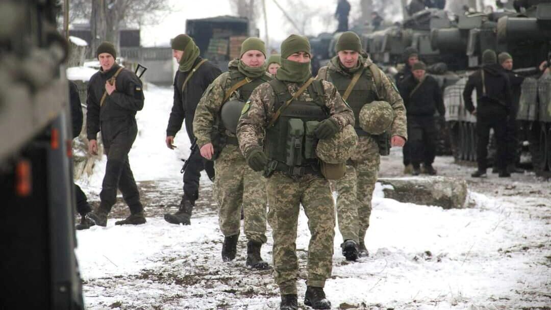 Украинские военные во время учений в Одесской области  - РИА Новости, 1920, 05.02.2022