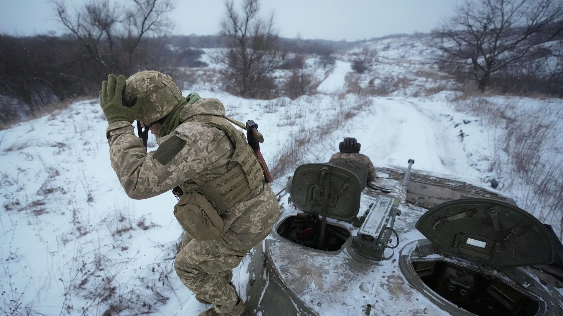 Украинские военные в Луганской области - РИА Новости, 1920, 16.03.2022